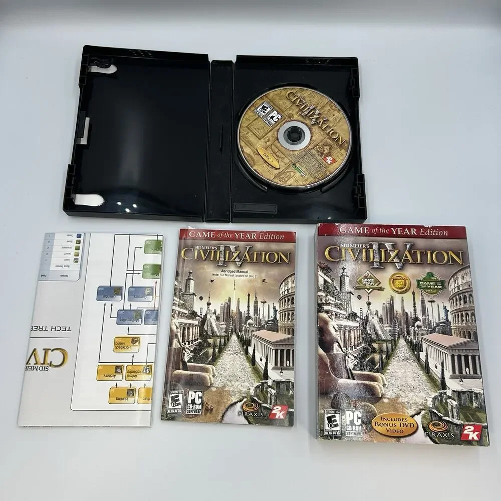 Sid Meier's Civilization 4 Game of the Year Edition PC Game 2006 (Complete, CIB)